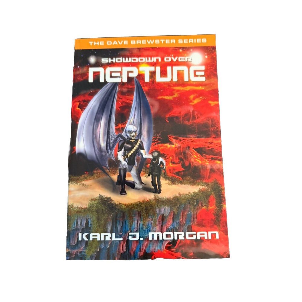 Showdown Over Neptune Karl J Morgan Signed The Dave Brewster Series Sci-Fi Book